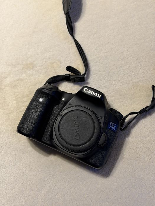 Canon EOS 70D com acessórios