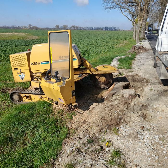 Frezowanie usuwanie pni