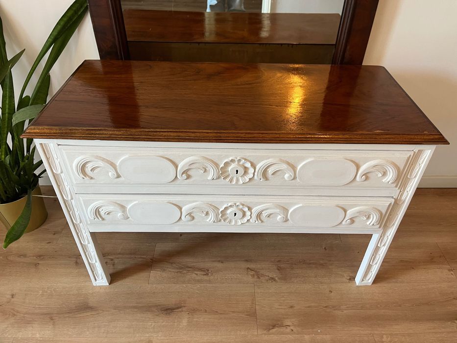 Comoda/ Móvel / consola / aparador azul - restauro e transformação