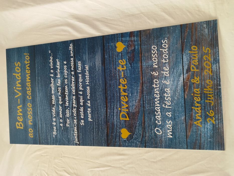 Placa Bem-vindos casamento