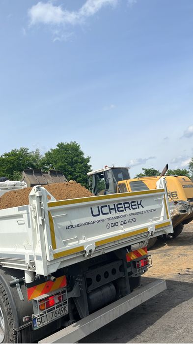 Usługi koparką, wykopy, utwardzanie terenu, kruszywa, transport