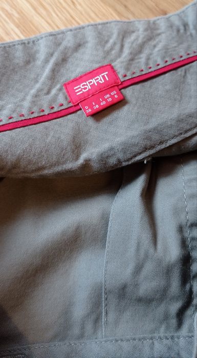 Esprit spódniczka do kolan w kolorze khaki, r. 38