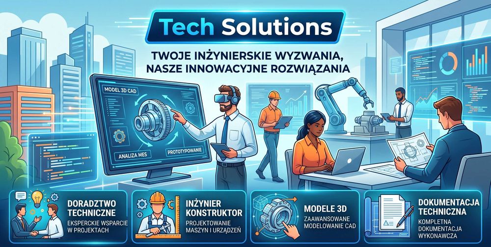 Doradztwo techniczne - konstruktor mechanik, dokumentacja techniczna