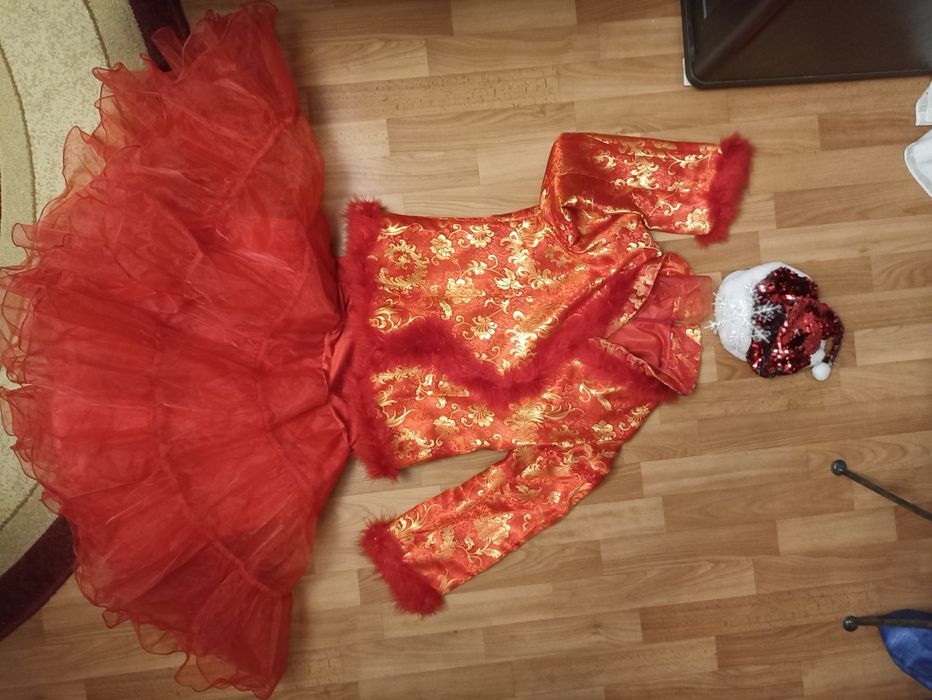 Карнавальный костюм Снегурочка,Помощница Санты, размер 48