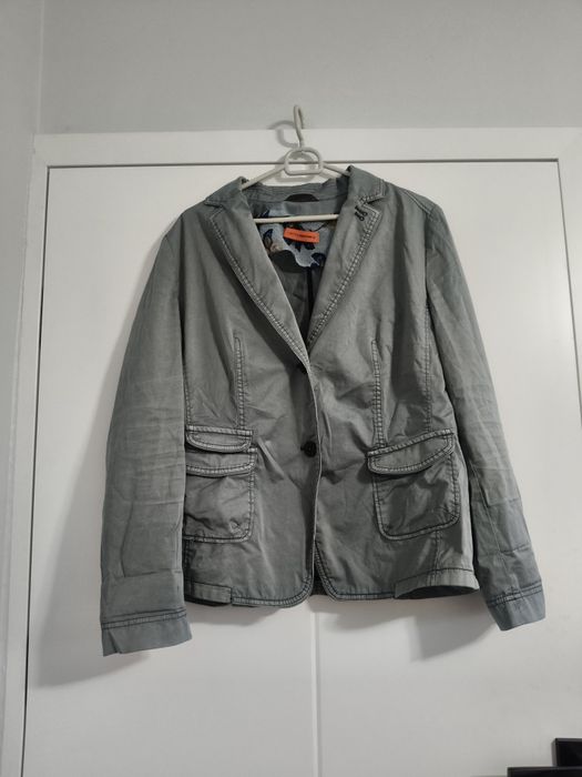 Bawełniana marynarka L XL bawełna żakiet vintage