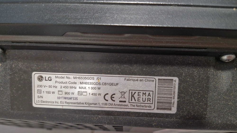 Microondas LG Smart Inverter