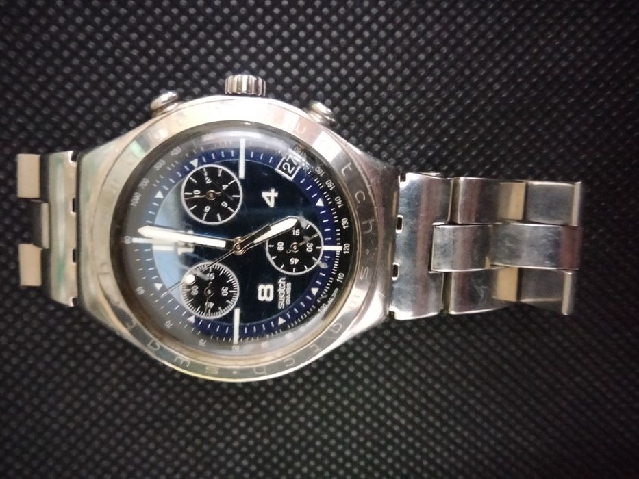 Zegarek męski. Swatch Irony Chrono. Swiss Made.Stalowy.Oryginal.