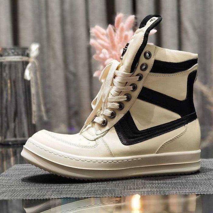 В УКРАЇНІ! Ботинки Rick Owens x Chrome Hearts geobasket геобаскет