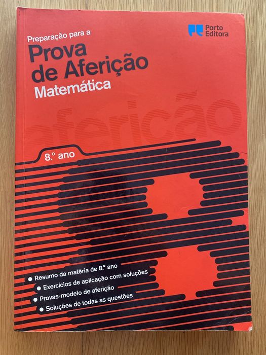 Preparação para a Prova de Aferição Matemática 8ano Porto Editora