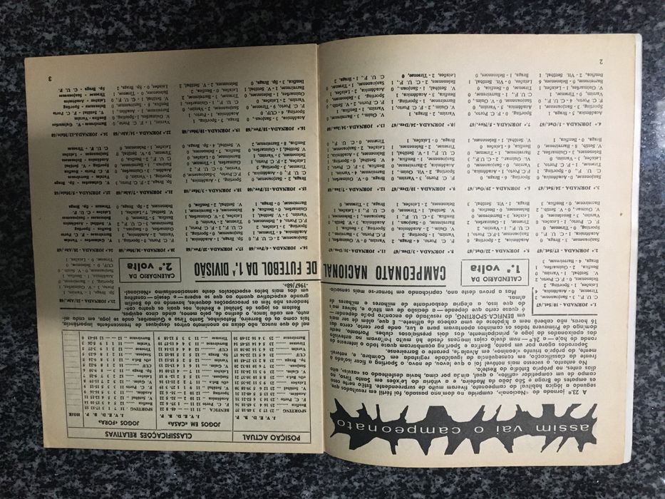 Clássico Benfica-Sporting – Programa Oficial Época 67/68