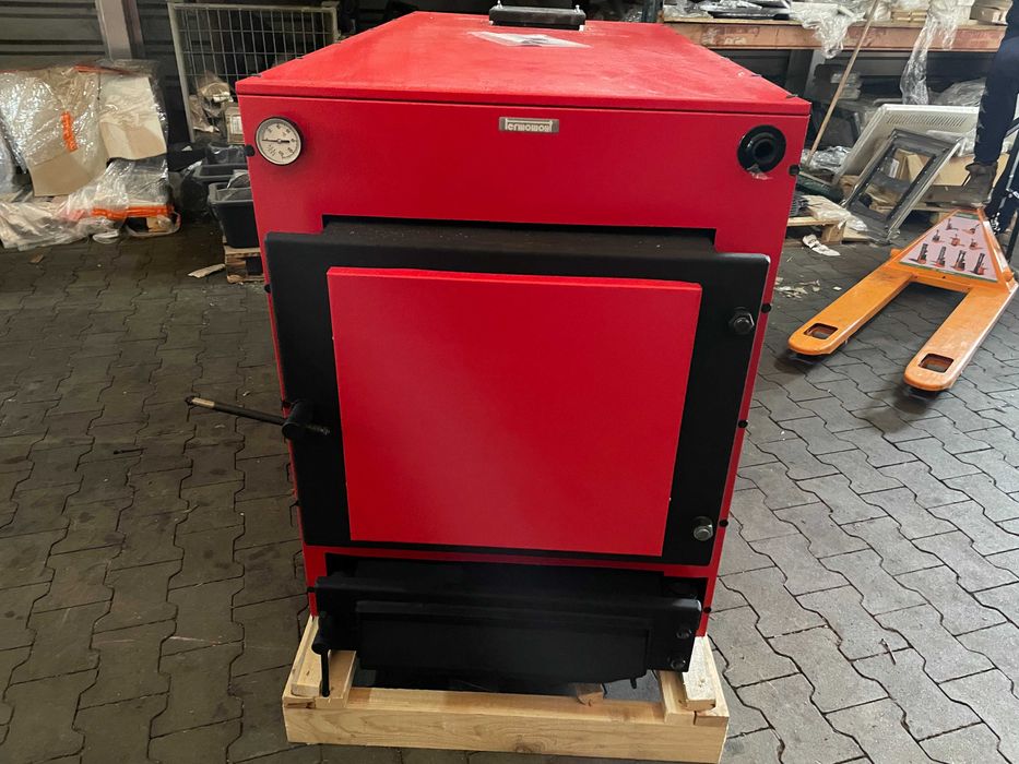 Piec na słomę i drewno TERMOMONT kocioł CO z płaszczem wodnym BTK 65kW