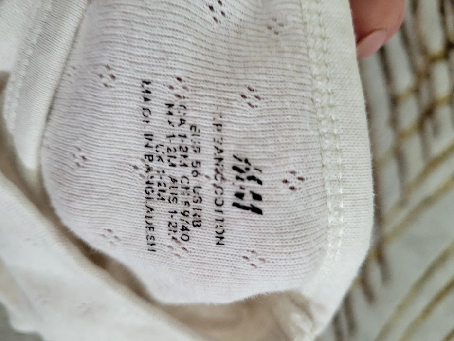 Pajac, body kopertowe H&M, rozm.56