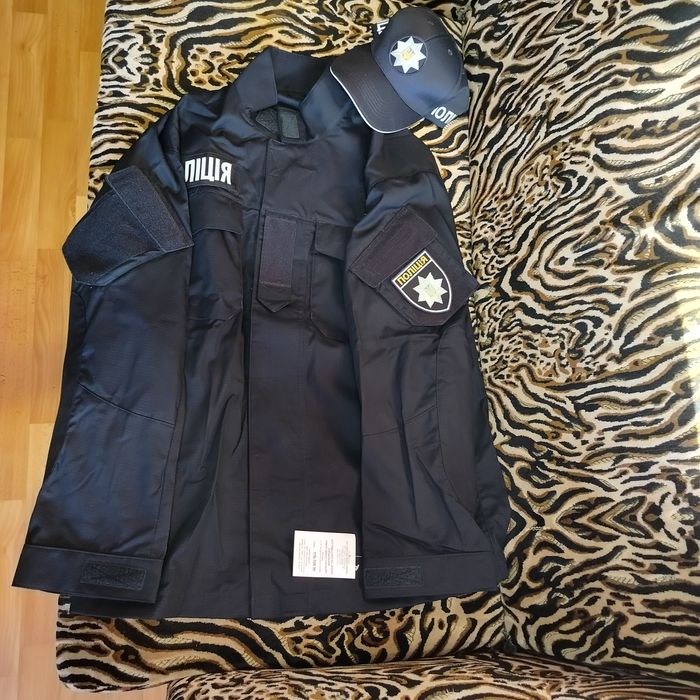 Кітель штани костюм поліція 52 розмір в подарунок кепі