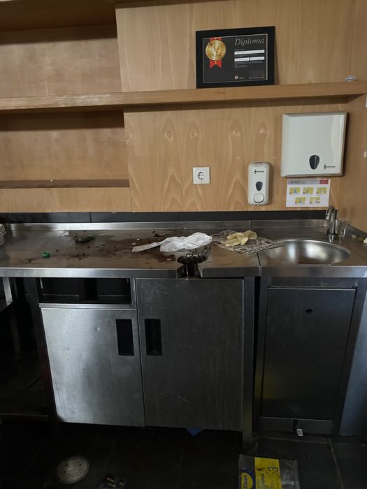 Cozinha em aço inoxidável