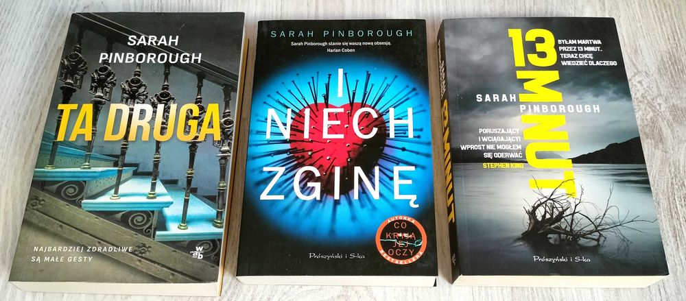 3x Sarah Pinborough Ta druga + 13 minut + I niech zginę  BDB
