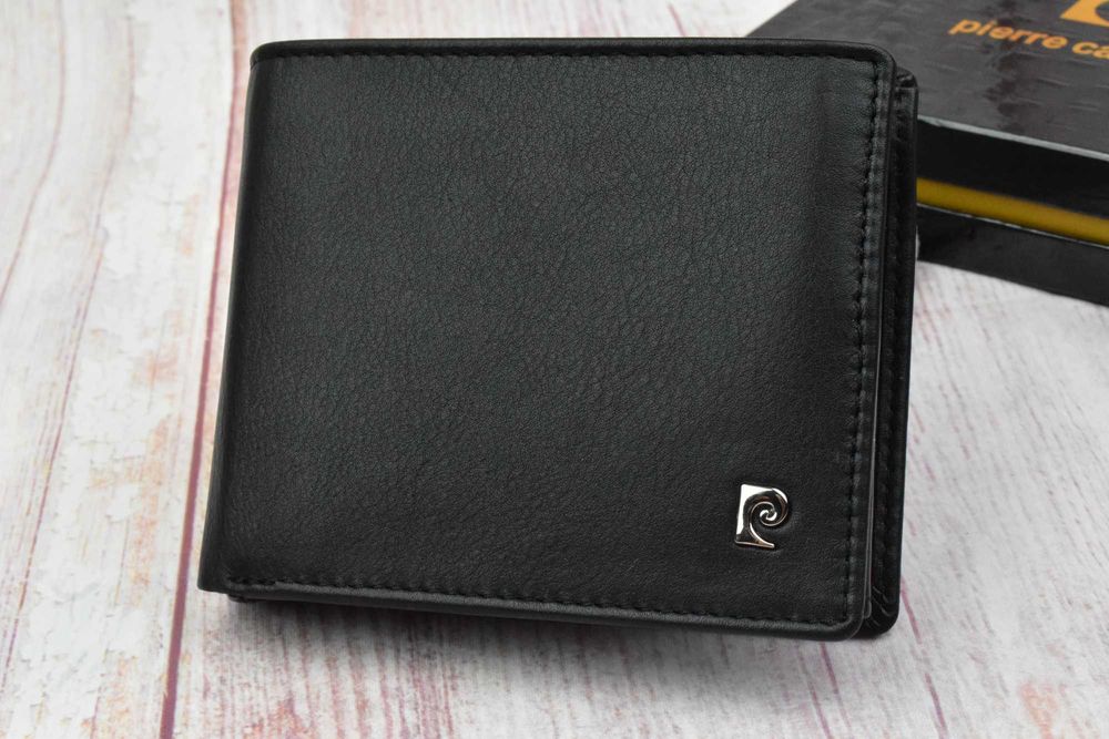 Portfel skórzany Pierre Cardin czarny oryginalny