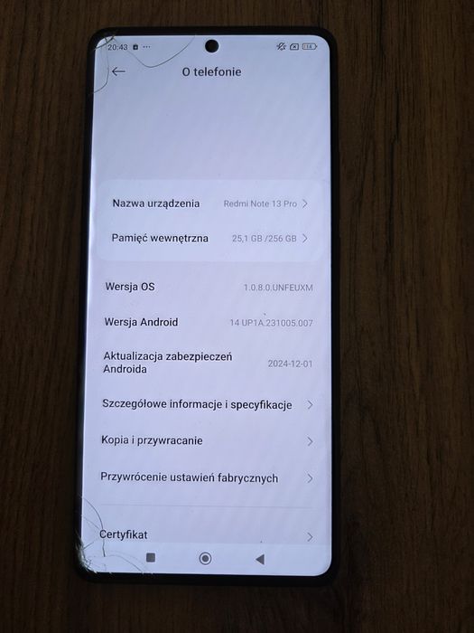 Redmi note 13 pro 8/256
