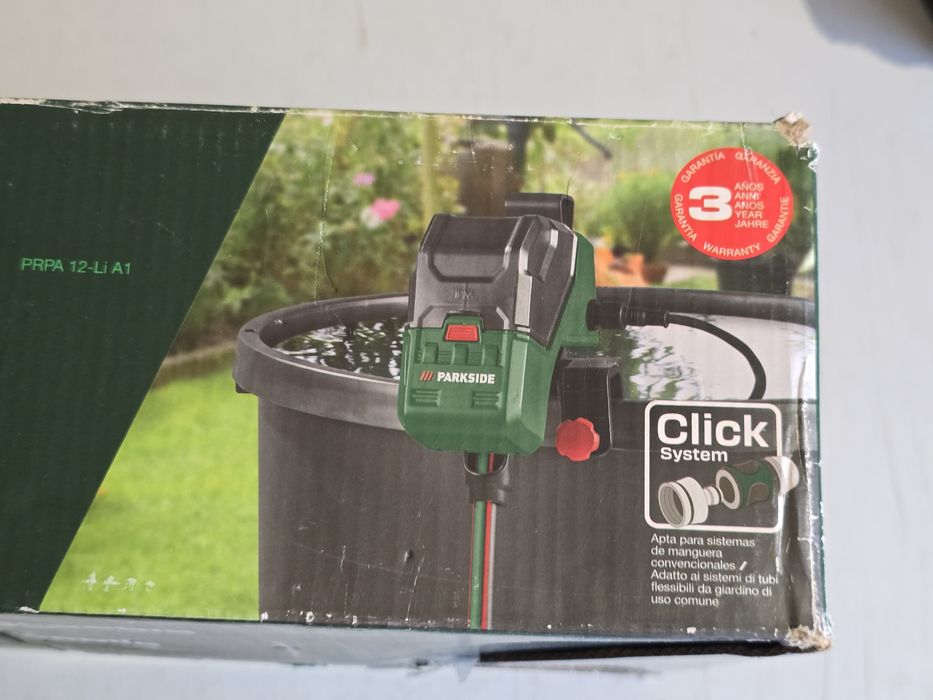 Bomba 12V Parkside para depósitos de aguas pluvial