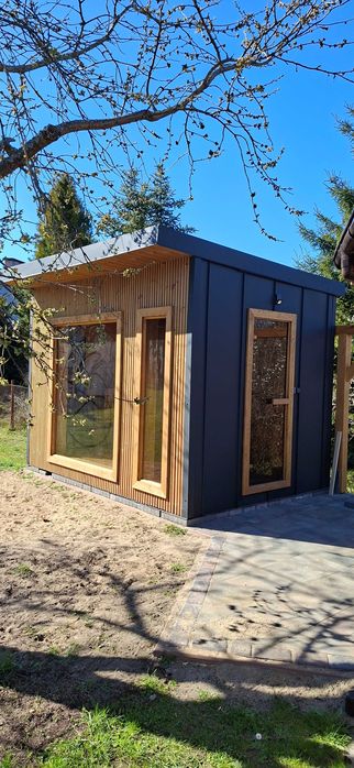 Sauna ogrodowa z przebieralnią "Mazuria"
