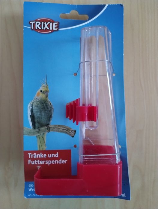 Pojemnik/karmnik na wodę lub ziarno dla papug