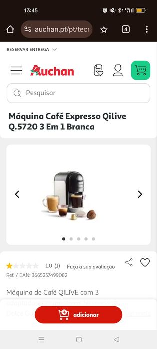 Maquina café Multi cápsulas q live