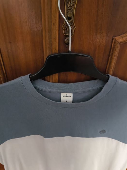 Camisola Springfield Branco e Azul