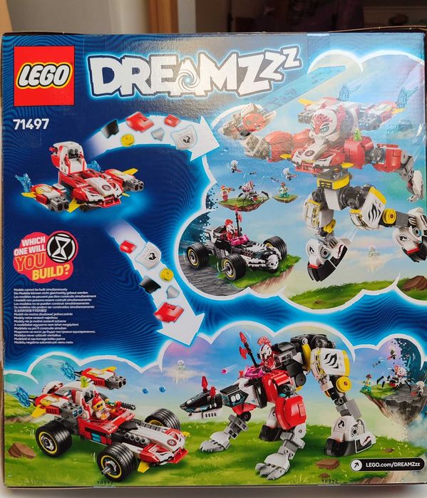 LEGO 71497 Tigre Robô do Cooper e Hot Rod do Zero