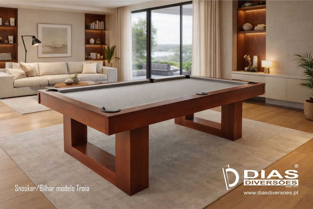 Snooker/Bilhar modelo "Troia" - Novos - (da fábrica para sua casa)