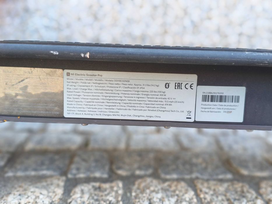 Xiaomi Mi Electric Scooter Pro (1.ª geração).