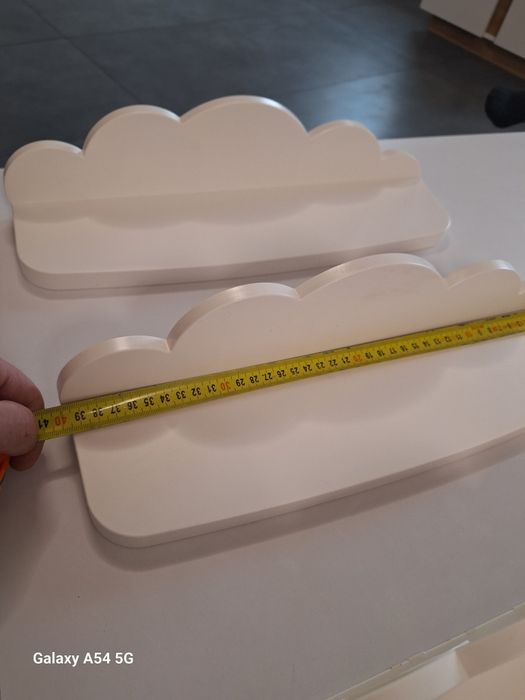 Półki 3szt plastikowe