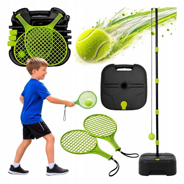 Zestaw Speedball do tenisa - drążek 165 cm, 2 paletki, piłka