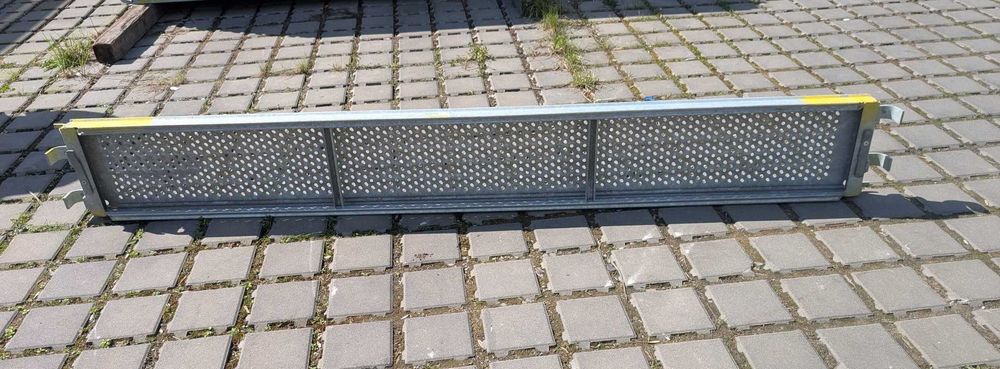 Pomost stalowy na o-rygla 250x032 używany Plettac / ALTRAD - telka rusztowania