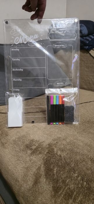 Akrylowa tablica Menu+ markery