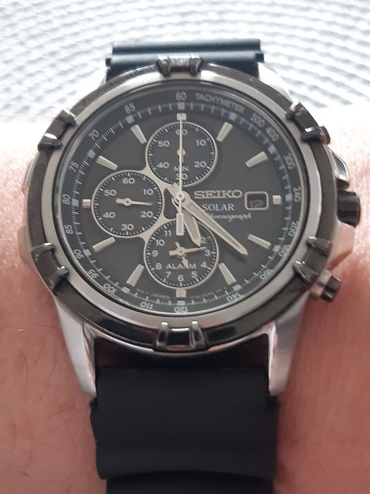 Seiko Solar Alarm Chronograph WR100M