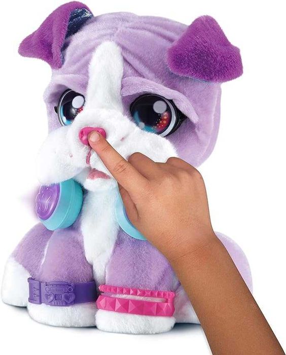 Piesek interaktywny DJ bokser, maskotka 28x22x12.5 cm