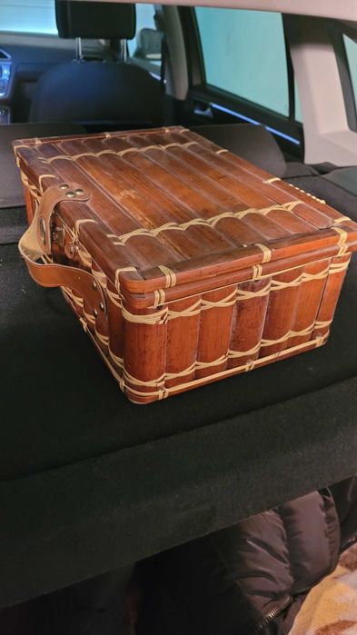 Kuferek pudełko z bambusa duży