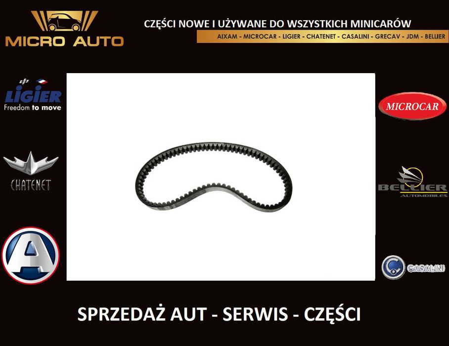 Pasek napędowy 029 Bellier JDM Microcar Yanmar Aixam Ligier JDM 589