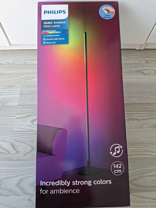 Lampa podłogowa led Philips RGB 142 cm