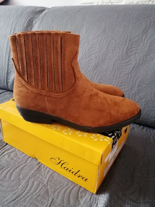 Zamszowe buty ocieplane