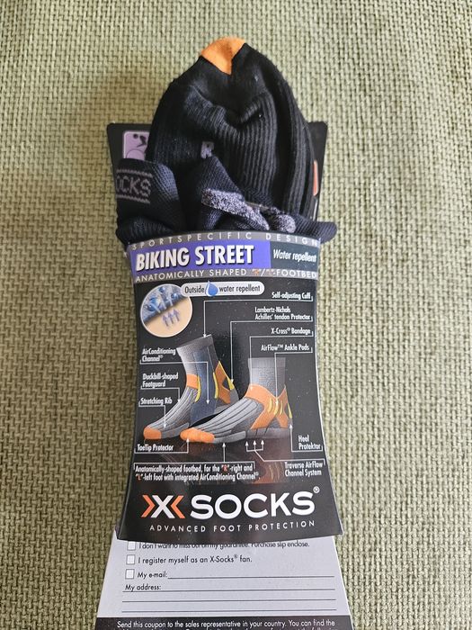 X-socks Biking Street skarpetki rowerowe  EU 35-38