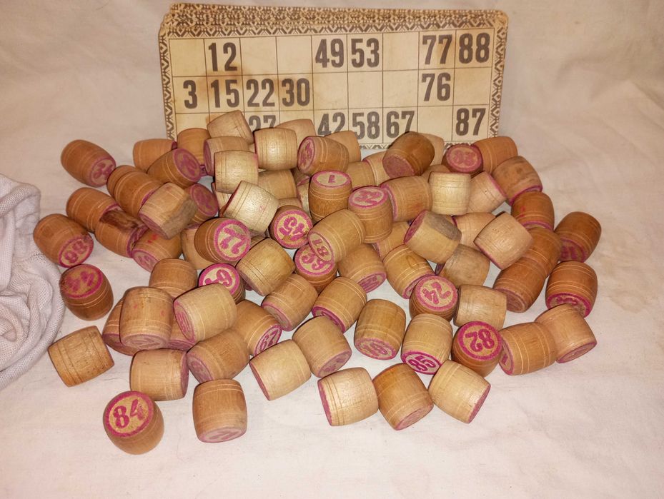 Игра настольная лото советское деревянные боченки с карточками комплек