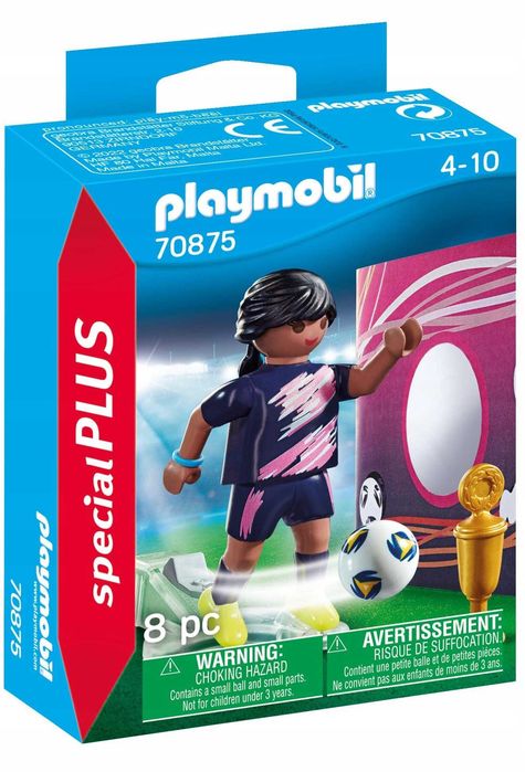 Playmobil Special Plus 70875 Piłkarka z Bramką Figurka *NOWE*
