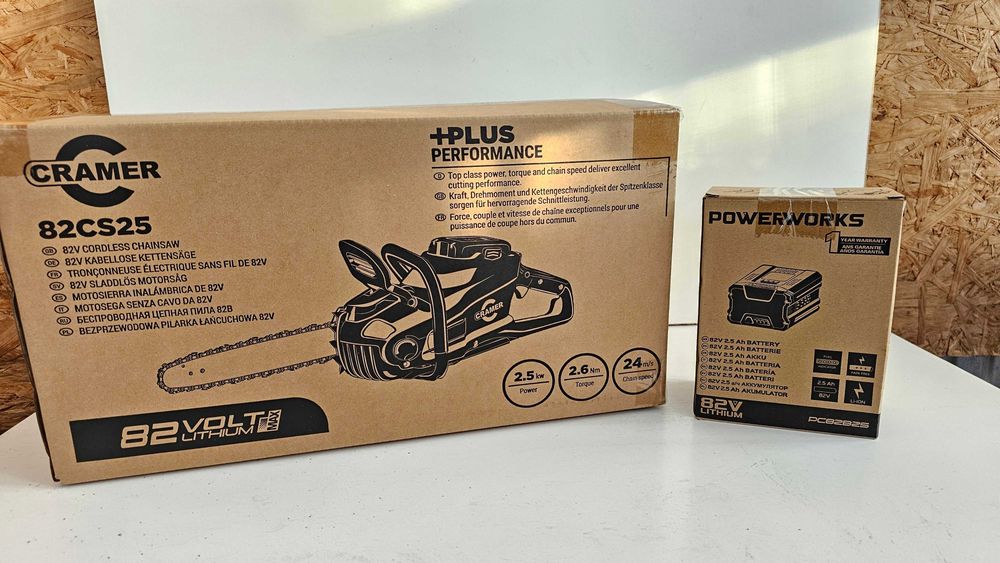 Pilarka 82V piła akumulatorowa CRAMER 82CS25 akumulator ładowarka NOWA