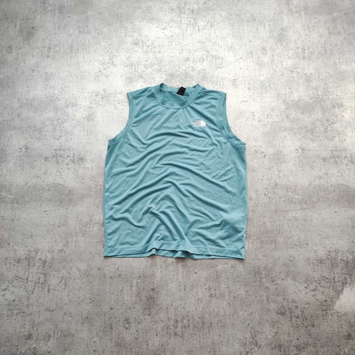 MĘSKA Koszulka PREMIUM Trekking TNF Haft Góry bez Rękaw The North Face