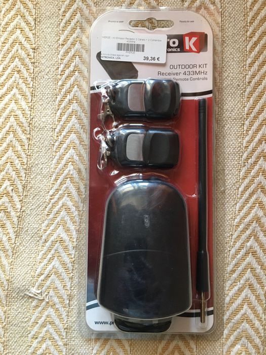Remote control Kit 433 MHz Novo, na embalagem