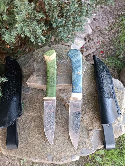Нож дамаск ручной работы. Ніж ручної роботи.
