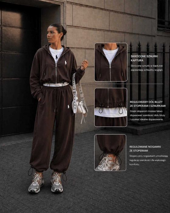 Piękne damskie dresy 3w1