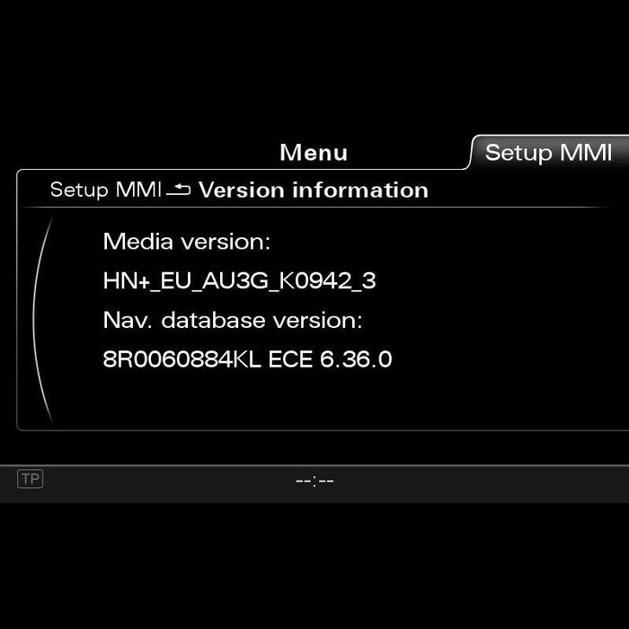 Actualização dos Mapas para a Audi