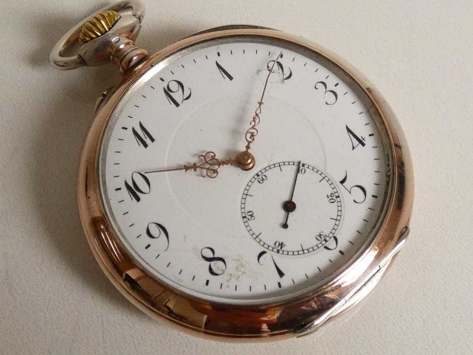 Zegarek kieszonkowy Drott w srebrnej kopercie