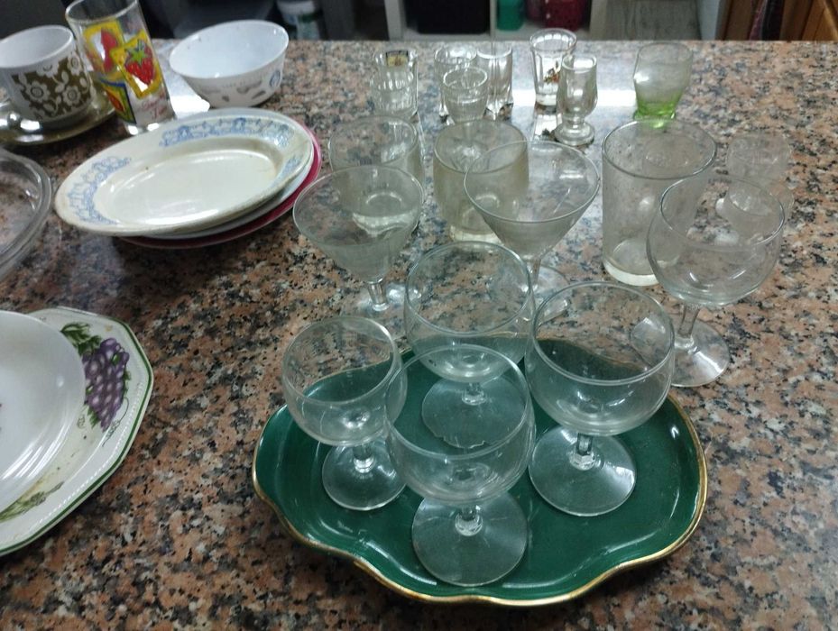 Assortment of antique tableware439379152298332163